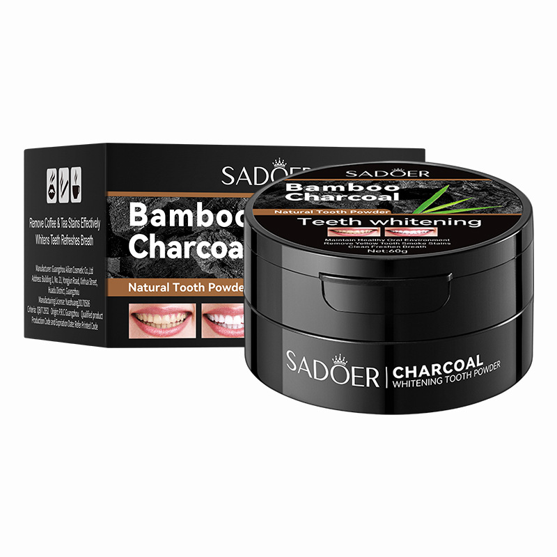 Teeth Whitening Charcoal Powder - 60g Diş Beyazlatma Tozu Aktif Bambu