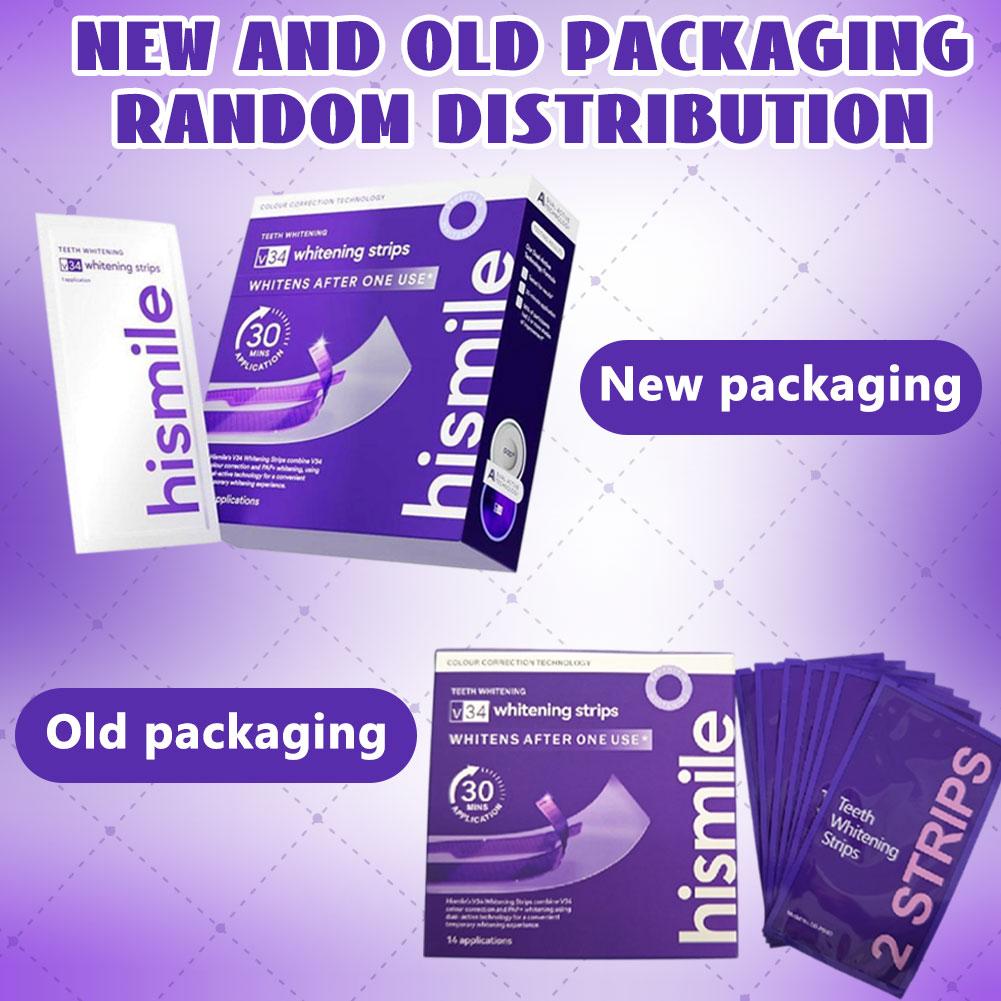 Teeth Whitening Strips - Mor Diş Beyazlatma Şeritleri Plak Lekelerini