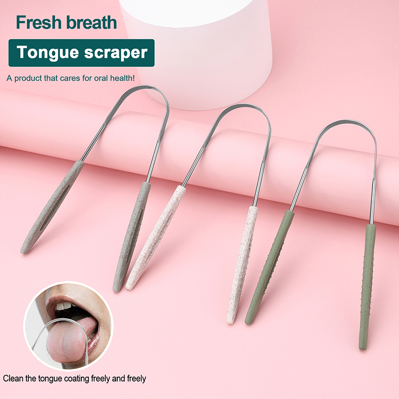Tongue Scraper Metal - ＆1 Adet Paslanmaz Çelik Dil Kazıyıcı