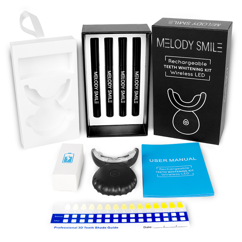Teeth Whitening Logo - Kablosuz Mavi Işık LED Diş Beyazlatma