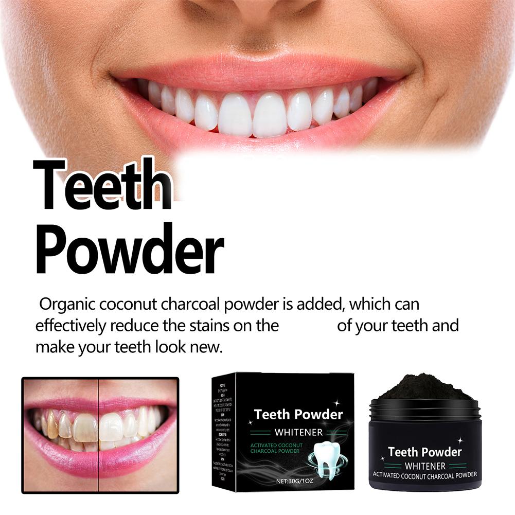 Teeth Whitening Charcoal Powder - Diş Beyazlatma Tozu, Doğal Beyazlatıcı ve