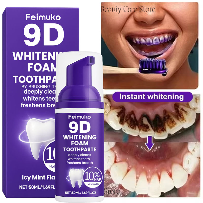 Teeth Whitening Mousse - 9D Mor Diş Beyazlatıcı Diş Macunu