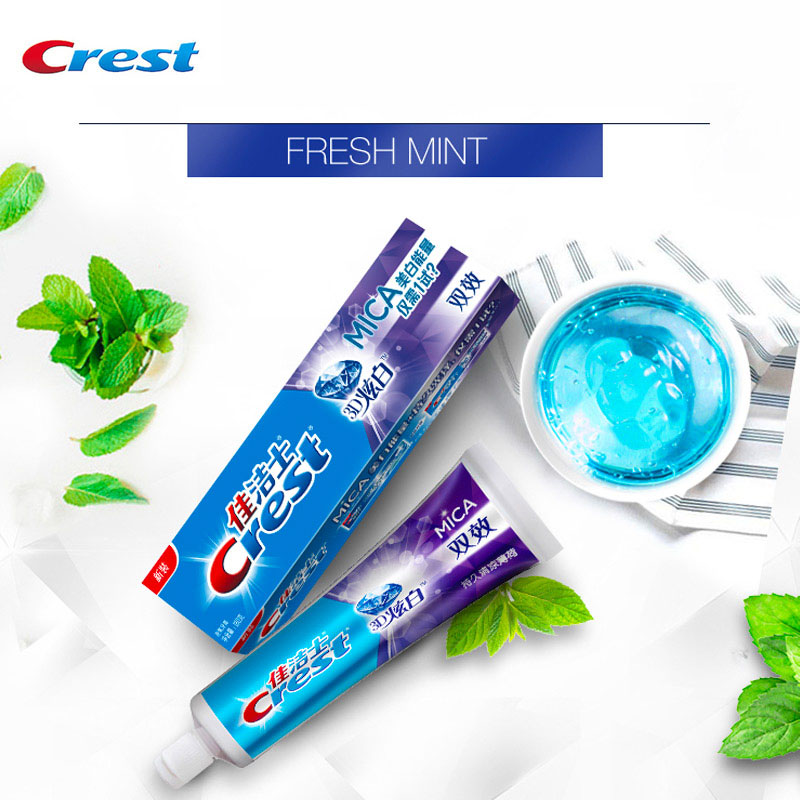 Teeth Whitening Paste - Crest 3D mika diş macunu florür
