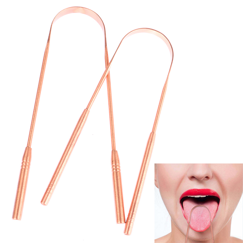 Tongue Scraper Metal - 1 adet bakır dil kazıyıcı temizleyici