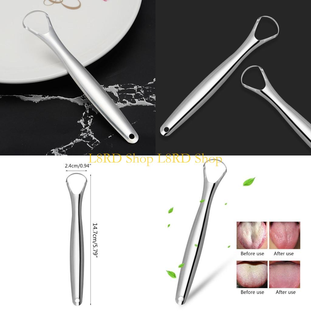Tongue Scraper Metal - L8RD Paslanmaz Çelik Dil Kazıyıcı Taze