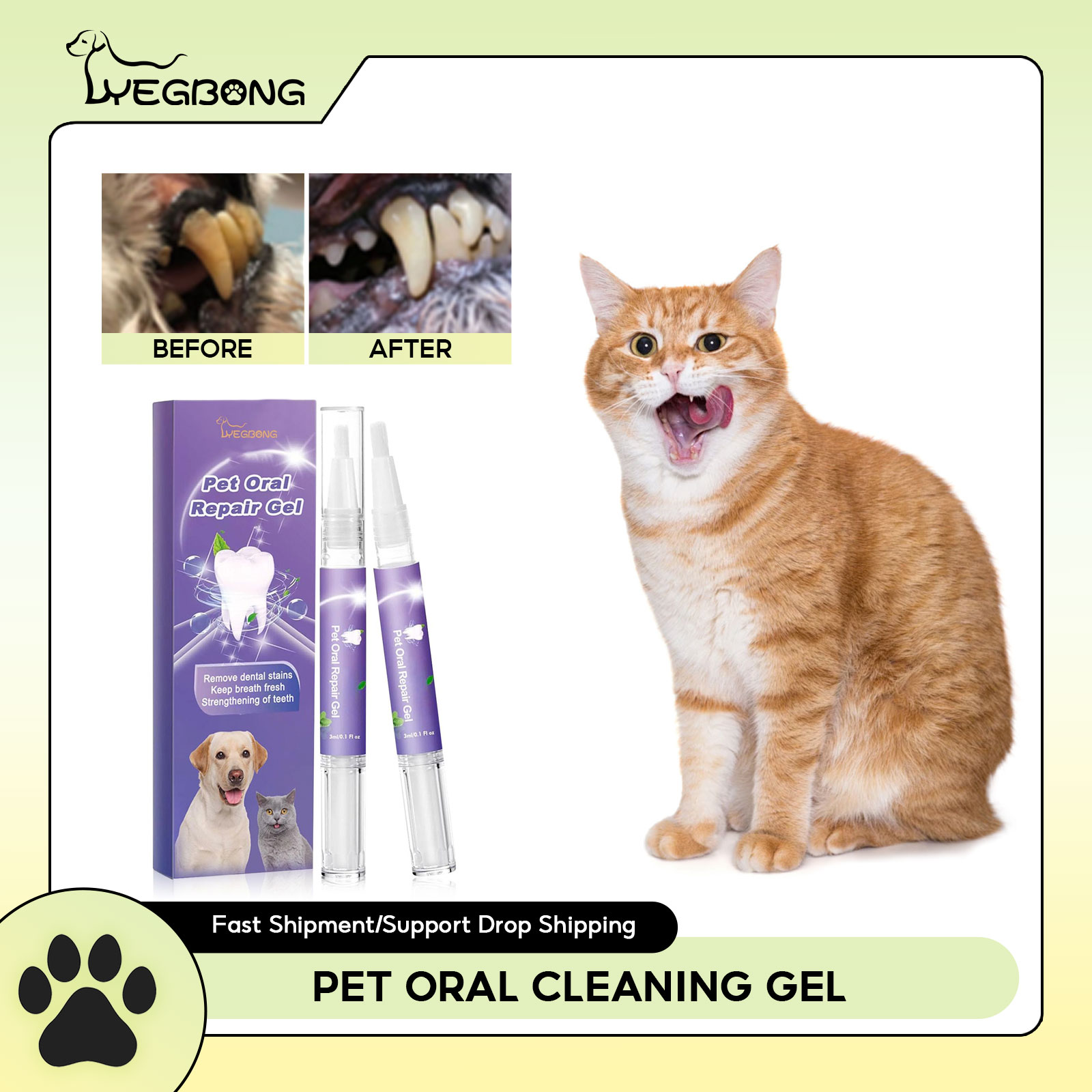 Teeth Whitening Paste - Pet Oral Onarım Jeli Yavru Tartar