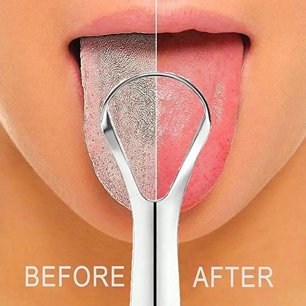 Tongue Scraper Metal - 1-20 adet Dil Kazıyıcı, Paslanmaz Çelik