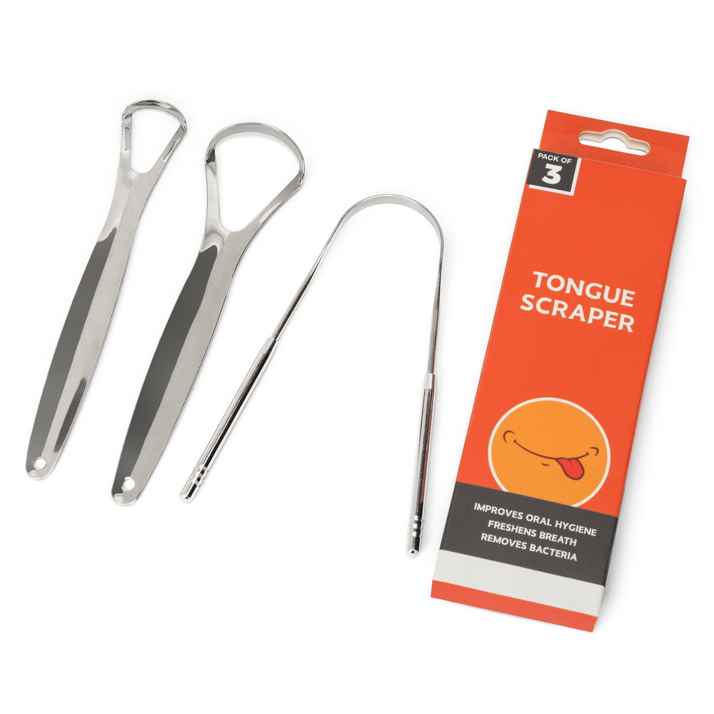 Yetişkinler ve çocuklar için 3 - Tongue Scraper Metal incelemesi ve fiyatı