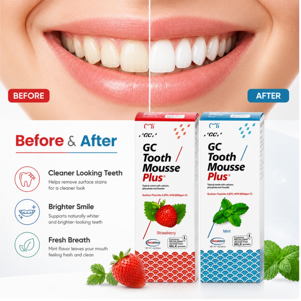 GCTooth Mousse Plus Nane Çilek - Teeth Whitening Toothpaste incelemesi ve fiyatı