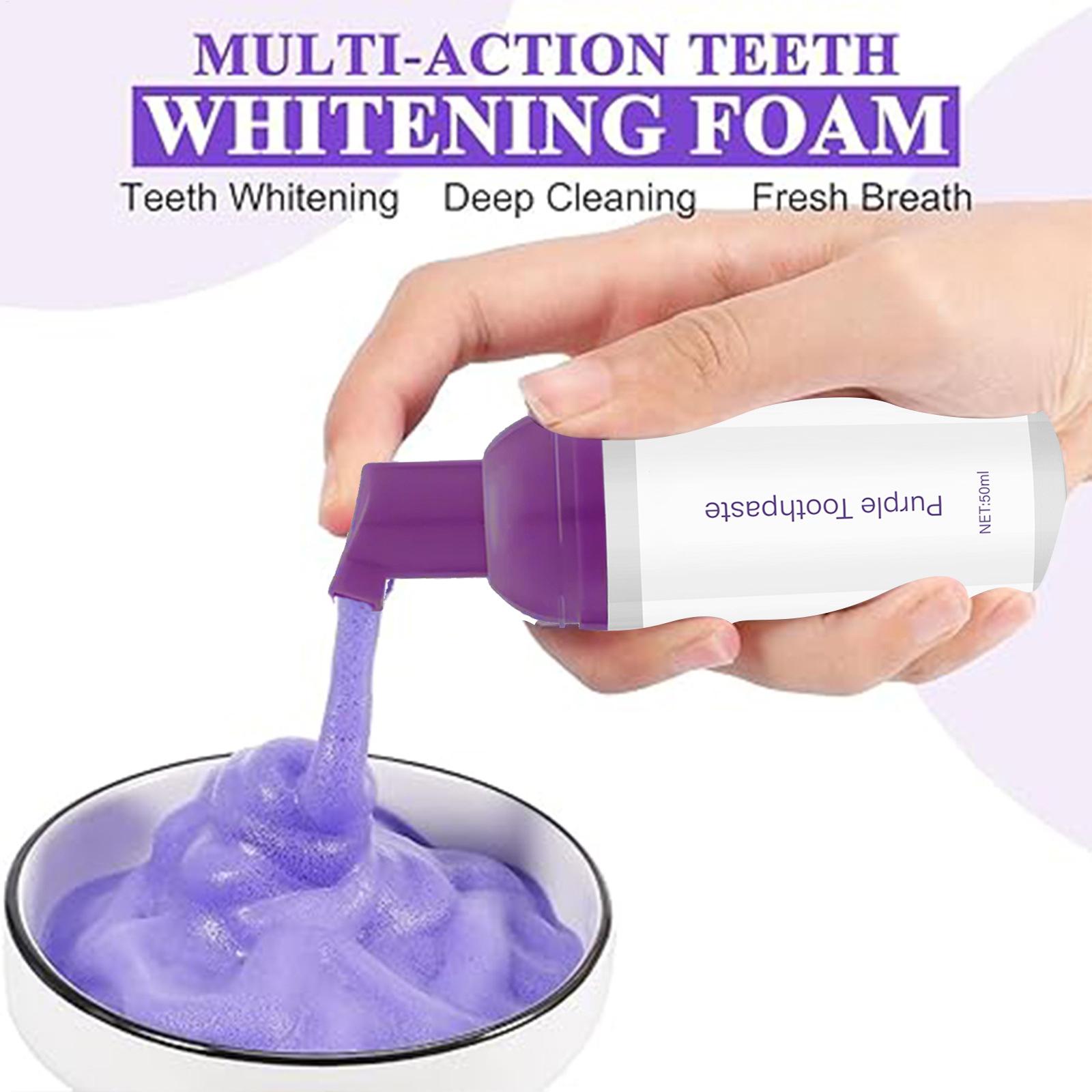 50ml Mor Beyazlatıcı Diş Macun - Teeth Whitening Foam Toothpaste incelemesi ve fiyatı