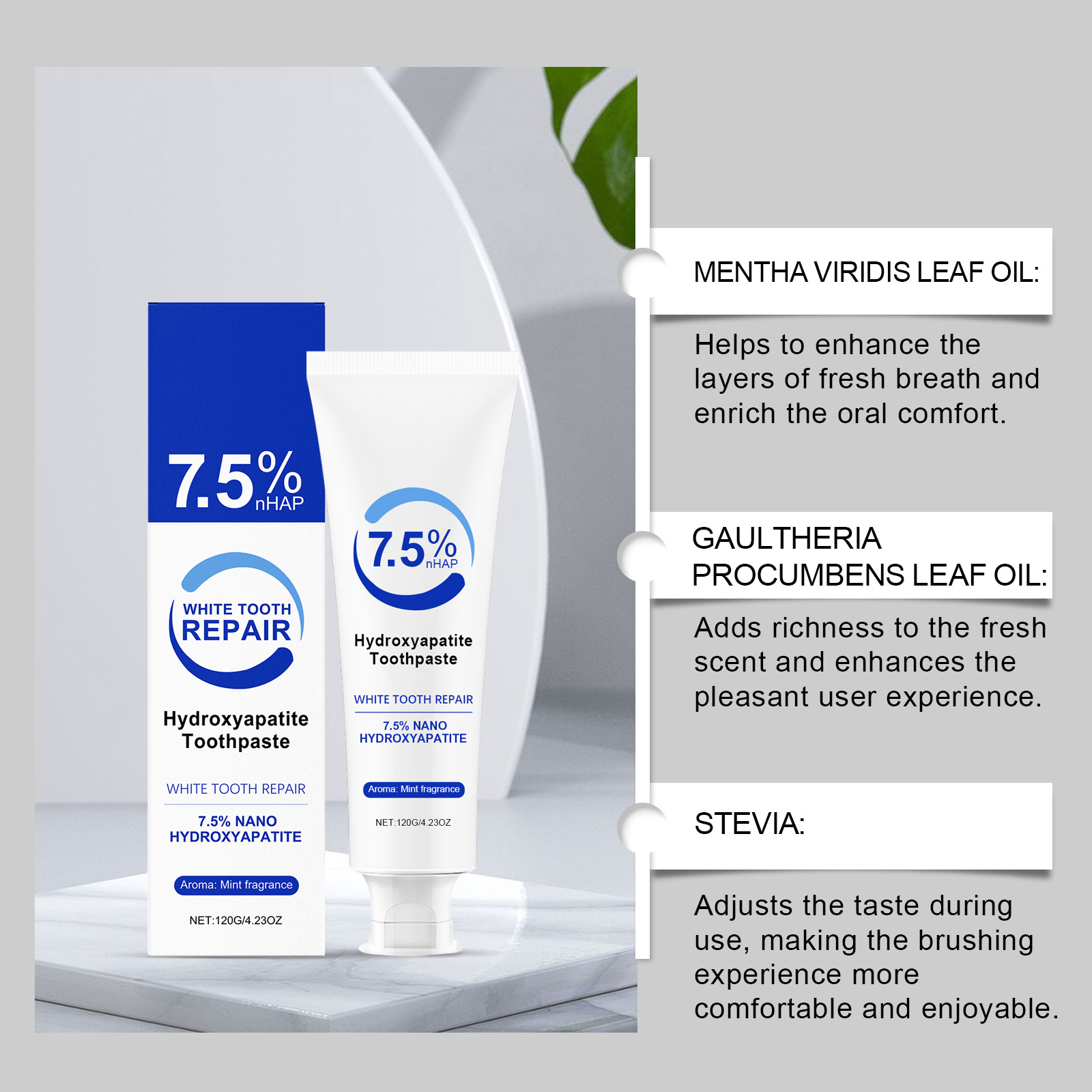 %7,5 Hidroksiapatitli Naneli D - Teeth Whitening Foam Toothpaste incelemesi ve fiyatı