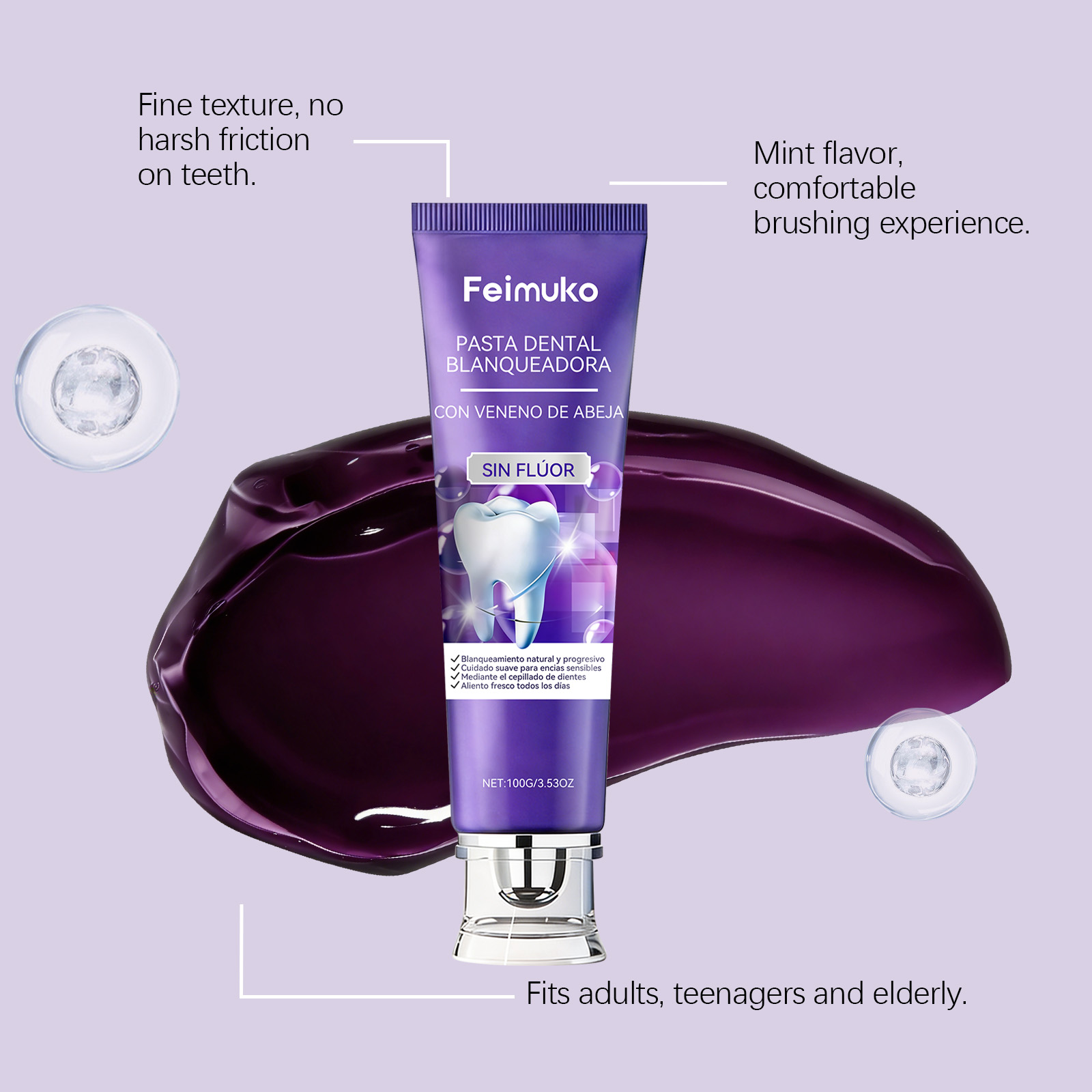Arı Zehri Mor Diş Macunu Hidro - Teeth Whitening Mousse incelemesi ve fiyatı