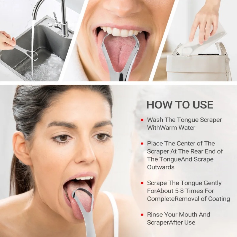 Halitosis Dil Kaplaması Dil Ka - Tongue Scraper Metal incelemesi ve fiyatı