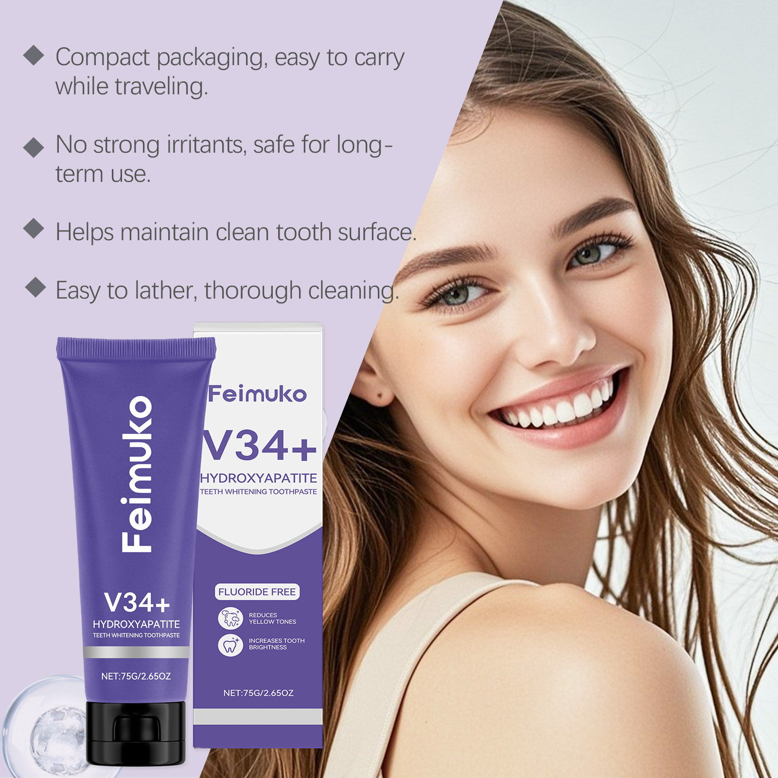 Feimuko Diş Beyazlatıcı Diş Ma - Teeth Whitening Foam Toothpaste incelemesi ve fiyatı