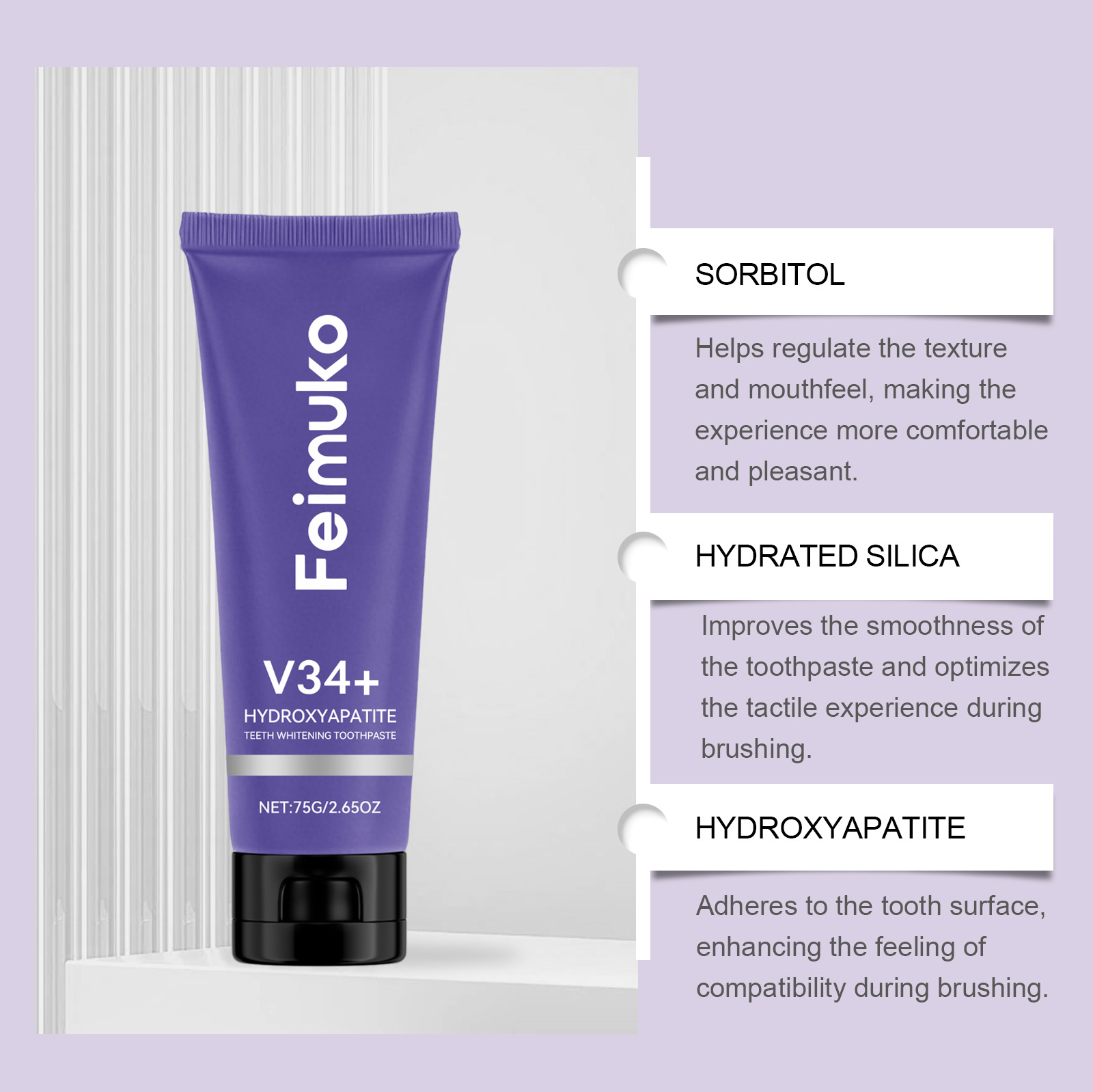 Feimuko Diş Beyazlatıcı Diş Ma - Teeth Whitening Foam Toothpaste incelemesi ve fiyatı