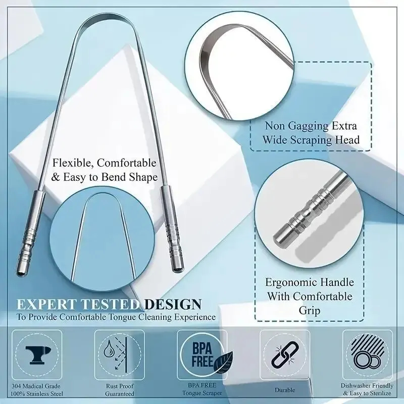 Paslanmaz Çelik Dil Kazıyıcı M - Tongue Scraper Metal incelemesi ve fiyatı