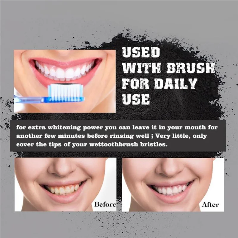 Gıda Sınıfı Diş Tozu Aktif Kar - Teeth Whitening Charcoal Powder incelemesi ve fiyatı